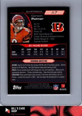 2006 Bowman Chrome #117 Carson Palmer