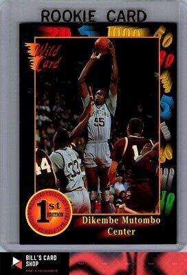 1991-92 Wild Card #5b Dikembe Mutombo Player Card