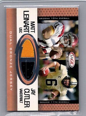 2006 Sage #CS 6 of 10 Matt Leinart/ Jay Cutler Excellent