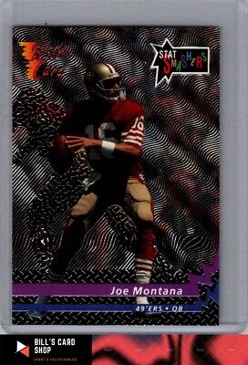 Joe Montana 1992 NFL Team Players Wild Card Stat Smashers 49ers #184 SS-11 SF QB