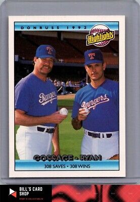 1992 Donruss #555a Rich Gossage / Nolan Ryan