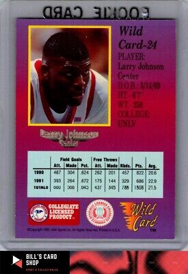 1991-92 Wild Card #24 Larry Johnson