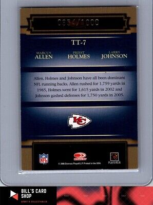 2006 Classics Timeless Triples Gold #7 Allen/Holmes/Johnson /654/100!