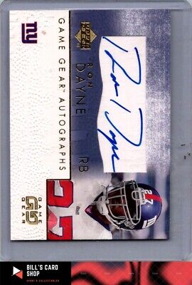 2001 UD Game Gear #RD-GS Ron Dayne Autographs