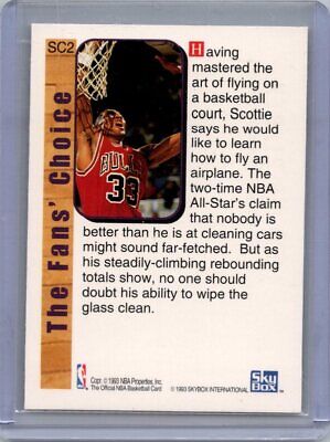 1992 Hoops #SC2 Scottie Pippen Supreme Court Excellent