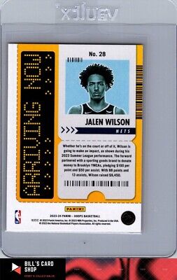 Jalen Wilson 2023-24 Panini Hoops Arriving Now #28