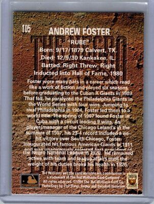 1994 Ted Williams #105 Rube Foster Excellent