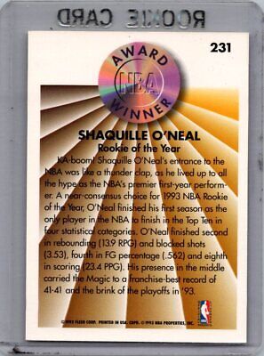 Fleer #231 Shaquille O Neal Excellent