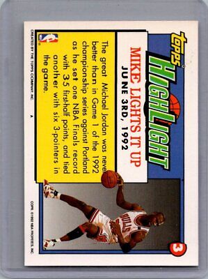 1992 Topps #3 Michael Jordan Excellent