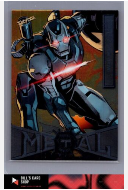 #96 WAR MACHINE 2021 Skybox Marvel Universe Metal Spider-Man