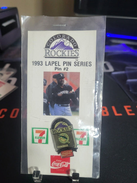 Colorado Rockies 1993 Lapel Pin Series Pin #2  7 -11 CocaCola FL Marlins