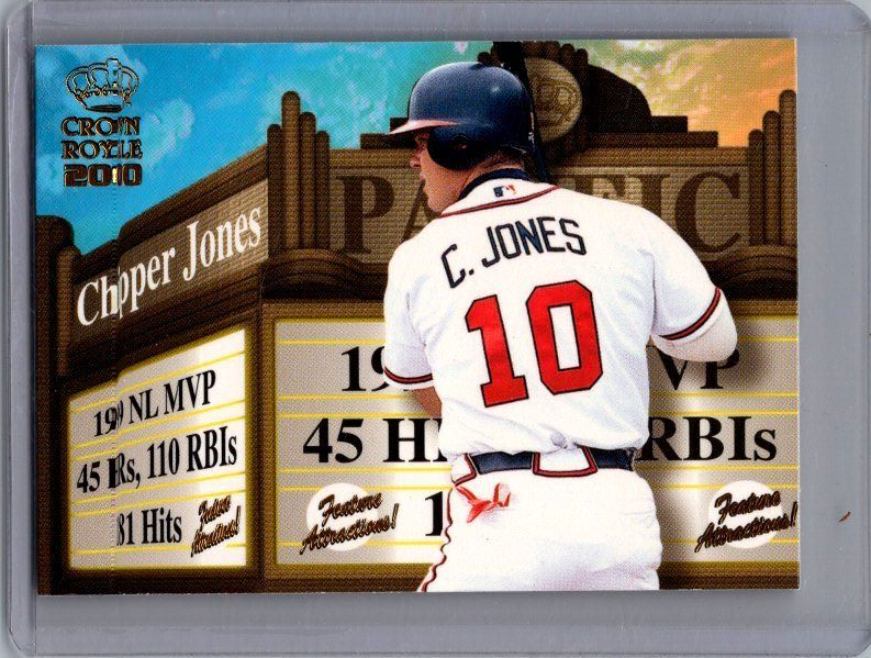 2000 Pacific Crown Royale #2 Chipper Jones Feature Attractions Excellent